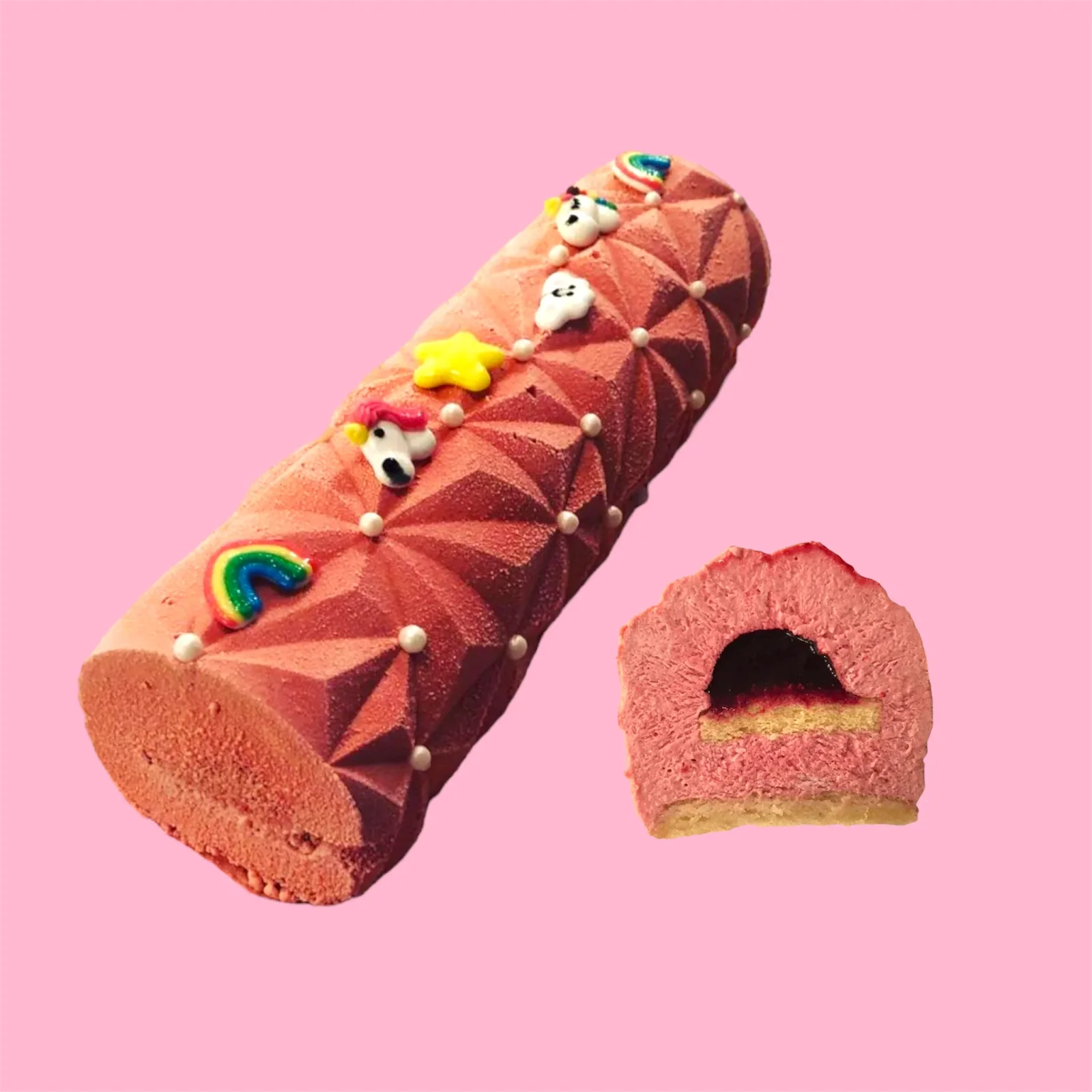 Bûche Framboise-Fruits Rouges