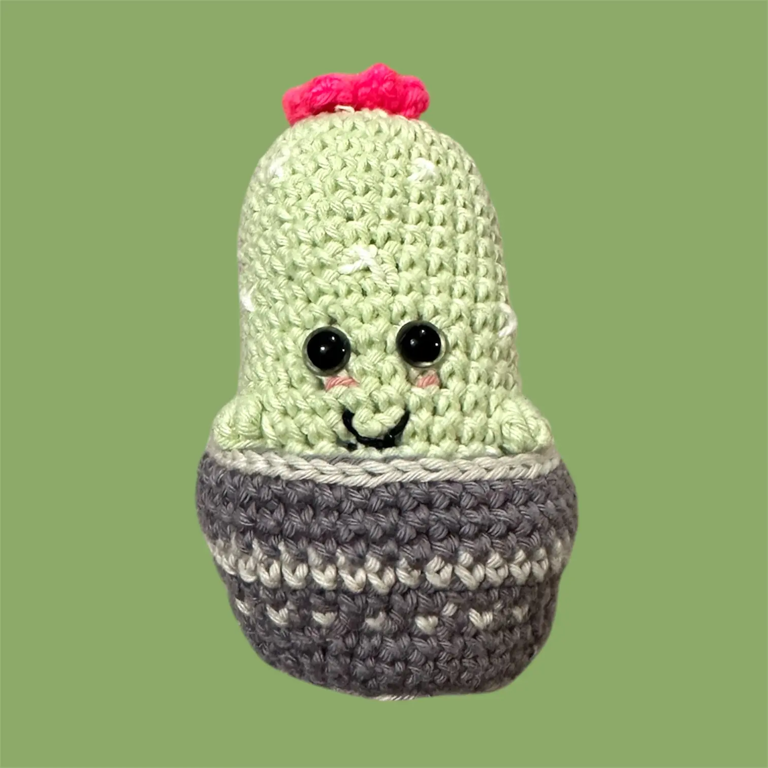 Amigurumi cactus au crochet dans son pot