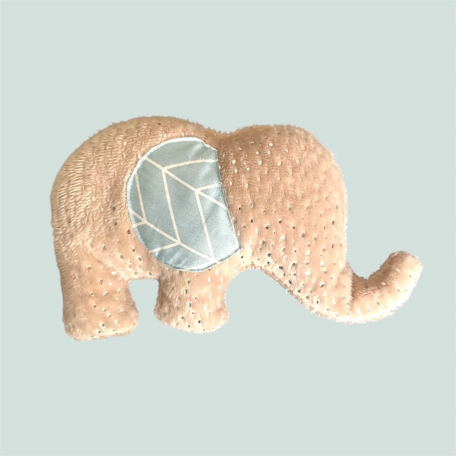 Coussin chauffant éléphant beige
